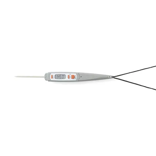 Taylor ▫️ Termómetro de cozinha digital Pro, termómetro digital com sonda para medir a temperatura da carne, capa protetora antimicrobiana, pilha incluída, cinzento, 18 cm, 1 unidade 2