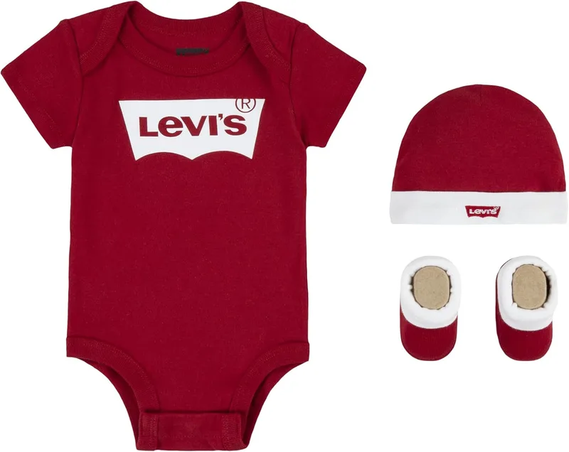 Levi's ▫️ Conjunto de 3 peças Classic Batwing para bebés