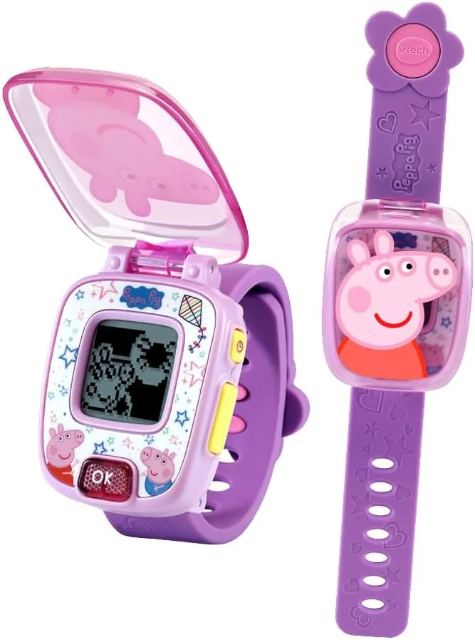 VTech ▫️ Brinquedo Relógio Peppa Pig, 3 a 6 anos, cor roxa, peça única (80-526022)