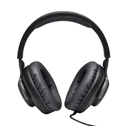 JBL ▫️ Quantum 100: Auscultadores para gamers com som QuantumSOUND, microfone Boom, design leve, confortável e apelativo, compatíveis com várias plataformas, na cor preta 2