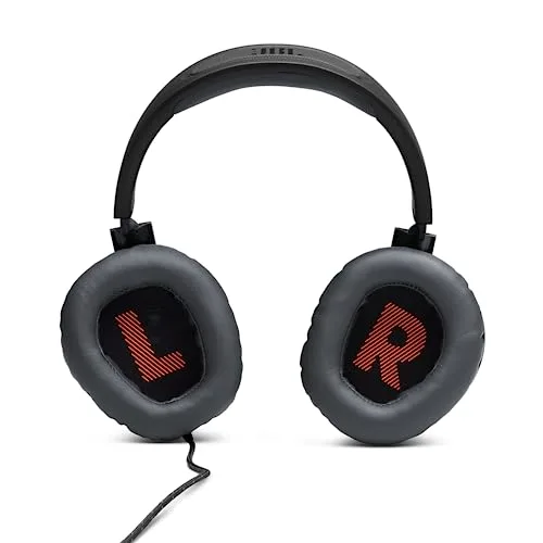 JBL ▫️ Quantum 100: Auscultadores para gamers com som QuantumSOUND, microfone Boom, design leve, confortável e apelativo, compatíveis com várias plataformas, na cor preta 3