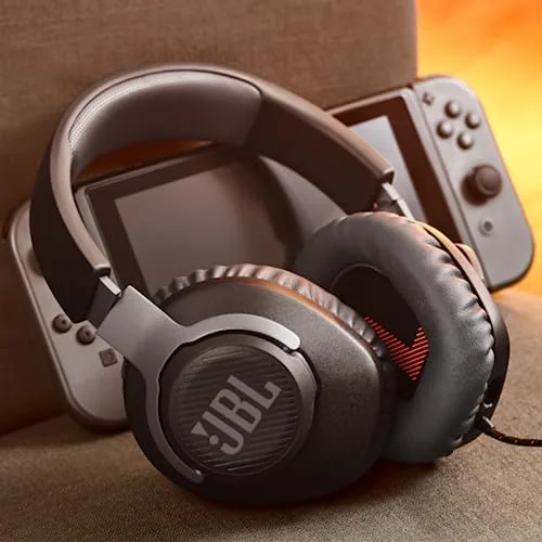 JBL ▫️ Quantum 100: Auscultadores para gamers com som QuantumSOUND, microfone Boom, design leve, confortável e apelativo, compatíveis com várias plataformas, na cor preta 5
