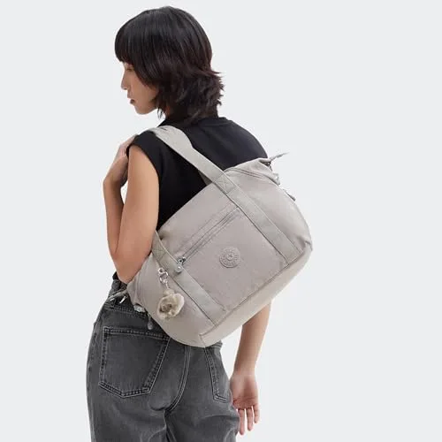 Kipling ▫️ Art: Bolsa de mão grande e leve, com fecho de correr e alça ajustável 2