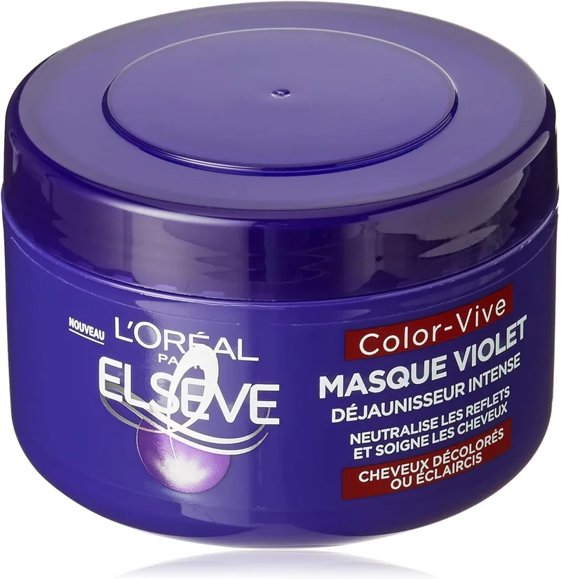 L'Oreal Paris ▫️ L'Oréal Paris - Elseve Color-Vive - Máscara Violeta Desamarelante Intensa para Cabelos Descolorados/Clareados 250 ml