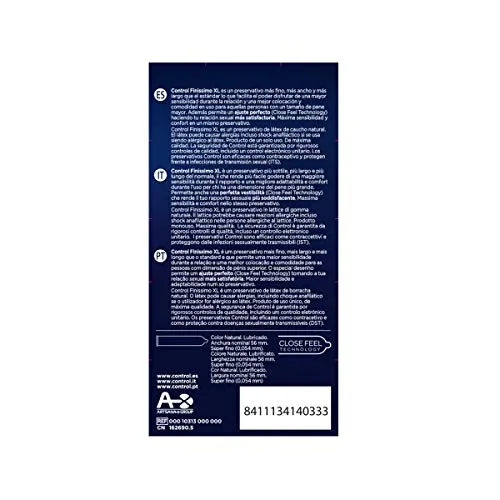 CONTROL ▫️ Finissimo XL – Preservativos Superfinos de 0,05 mm, Tamanho XL, em Látex Natural – 12 preservativos 3