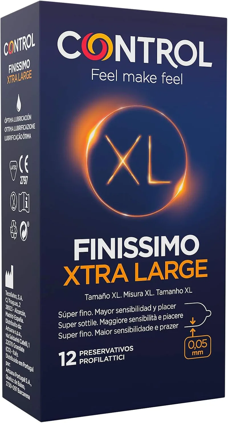 CONTROL ▫️ Preservativos XL - 12 unidades