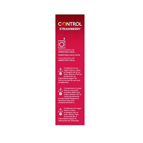 CONTROL ▫️ Strawberry – Preservativos com aroma a morango, em látex natural – 12 preservativos 4