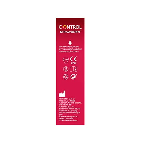 CONTROL ▫️ Strawberry – Preservativos com aroma a morango, em látex natural – 12 preservativos 5