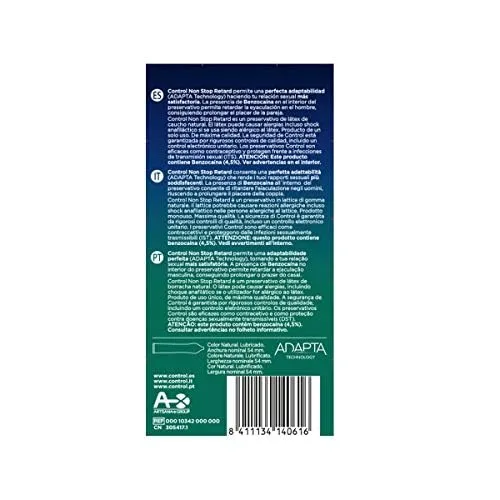 CONTROL ▫️ Retard – Preservativos de látex natural com lubrificante interior – 24 preservativos 3