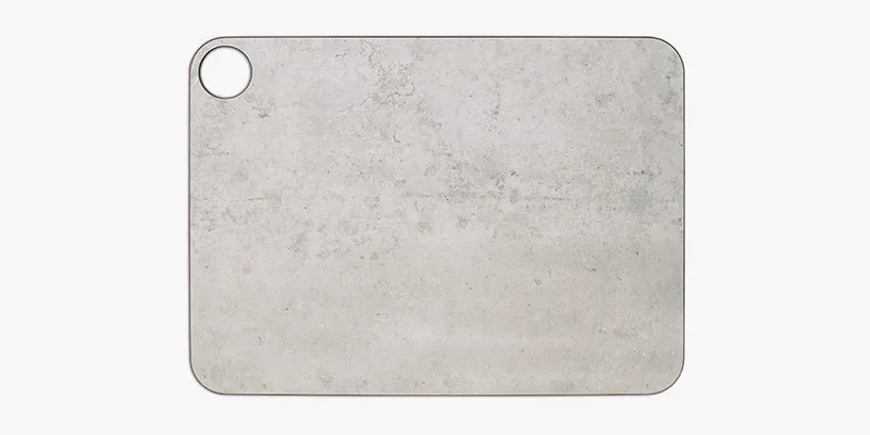 Arcos ▫️ Tablas - Tábua de cozinha antibacteriana para cortar - Resistente à máquina de lavar louça, não danifica as facas, ecológica, 37,7 x 27,7 cm, fibra de celulose e resina, branca