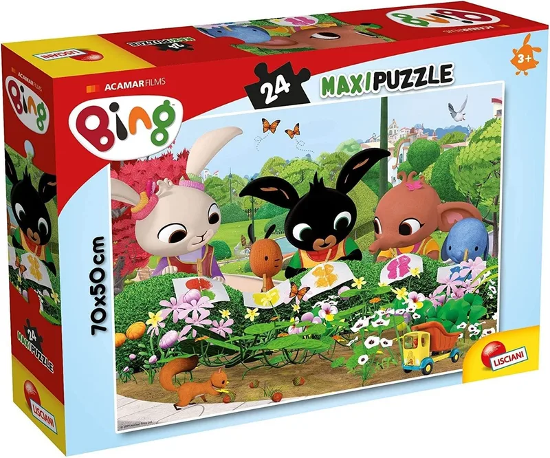 Liscianigiochi ▫️ Puzzle Maxi Floor Puzzle de 24 peças, Bing 81202 - Puzzle para crianças a partir dos 3 anos