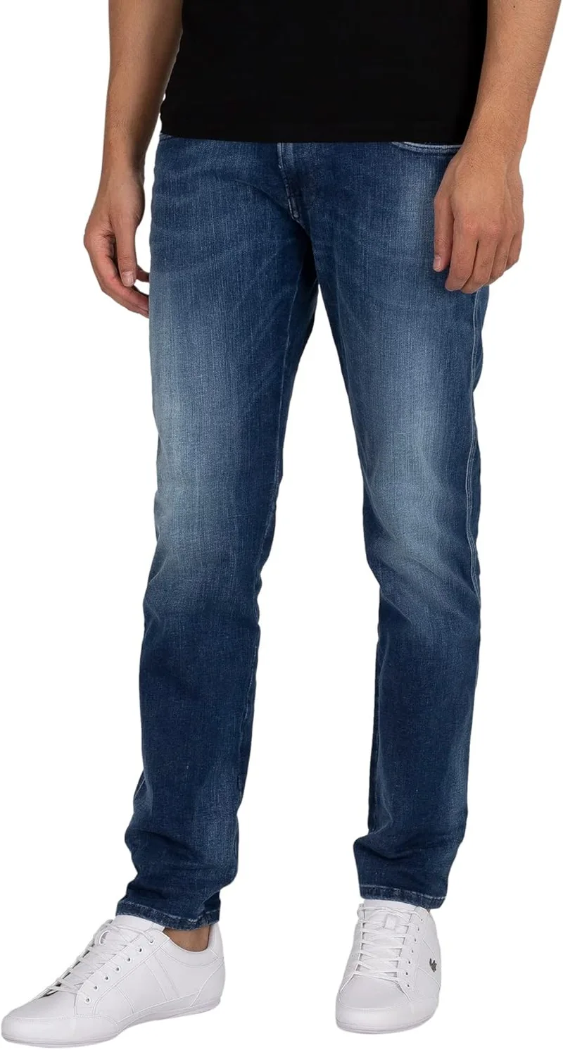 REPLAY ▫️ M914y Anbass Hyperflex Hyper Bio - Calças de ganga para homem