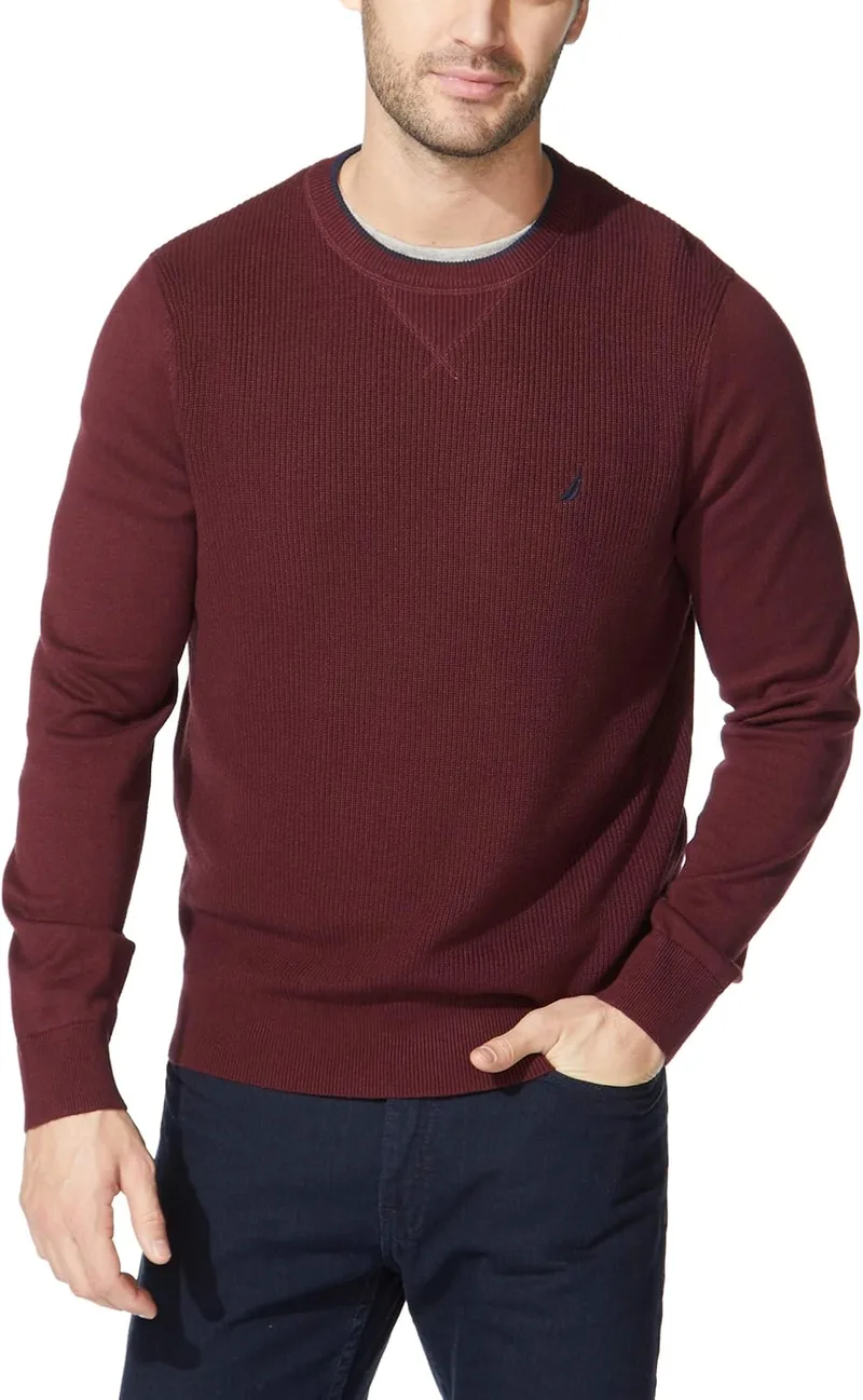 Nautica ▫️ Camisola com nervuras Sweatshirt para homem