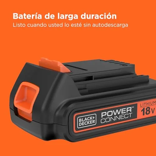 Black+Decker ▫️ Berbequim de percussão SDS-Plus a bateria de 18 V, energia de impacto de 1,2 J, 3 modos, inclui broca para betão de 6 mm e caixa do kit, BCD900B-XJ 5