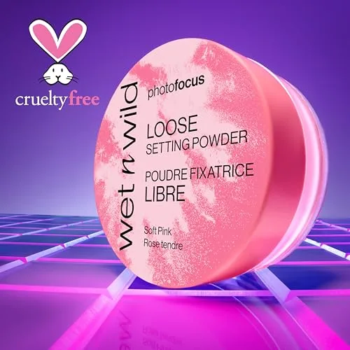 Wet n Wild ▫️ Photo Focus Pó Fixador Solto, Pó Fixador Sedoso e Leve para Fixar, Matificar, Absorver a Oleosidade e Fazer «Baking», Efeito Suavizante, Sabor a Banana, 20 g 5