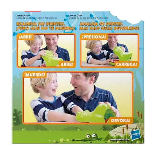 Hasbro Gaming ▫️ Crocodile Dentist, Jogo para crianças a partir dos 4 anos, Multicolorido 4