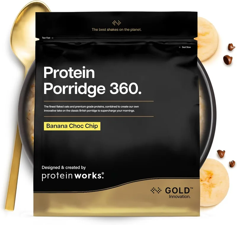 THE PROTEIN WORKS ▫️ Protein Works | Protein Porridge 360 - Gold, Banana com Chocolate, 500 g