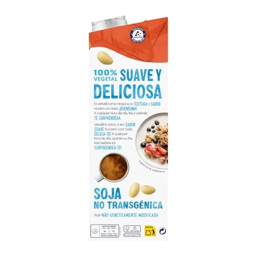 Alpro ▫️ Bebida Vegetal de Soja sem Açúcar - Embalagem de 6 x 1 L 6