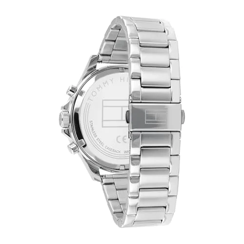 Tommy Hilfiger ▫️ Relógio cronógrafo para homem, coleção Bank, com bracelete em aço prateado - 1792293 3
