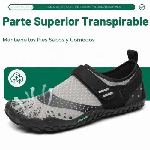 SAGUARO ▫️ Ténis Barefoot para Mulher e Homem, Calçado Minimalista e Respirável, Ténis de Trail Running para Fitness e Caminhadas, Tamanhos 35-48 4