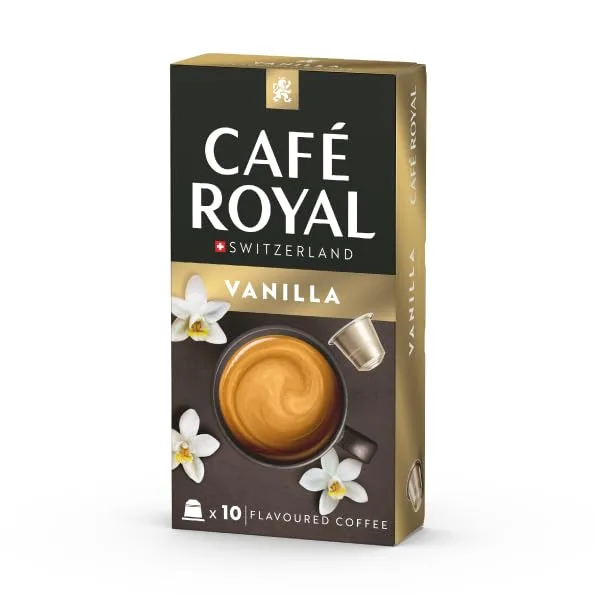 Café Royal ▫️ com sabor a baunilha - Cápsulas para máquina de café Nespresso (100 unidades, intensidade 4/10, certificação UTZ, 10 unidades) 5