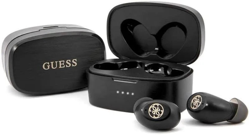 CG MOBILE ▫️ Guess GUTWSJL4GBK - Auricular estéreo Bluetooth 5.0, preto