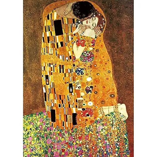 Educa ▫️ Conjunto com 2 puzzles de 1000 peças para adultos | Série Art Collection, 2 puzzles de 1000 peças, «O Beijo» e «A Virgem», de Gustav Klimt (18488) 2