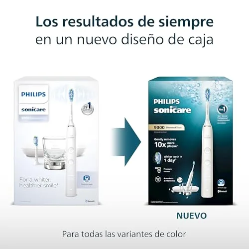 PHILIPS ▫️ Escova de dentes elétrica Sonicare DiamondClean 9000, sónica com aplicação, sensor de pressão, 4 modos de escovagem, copo de carregamento e estojo de viagem com USB, rosa, HX9911/29 6
