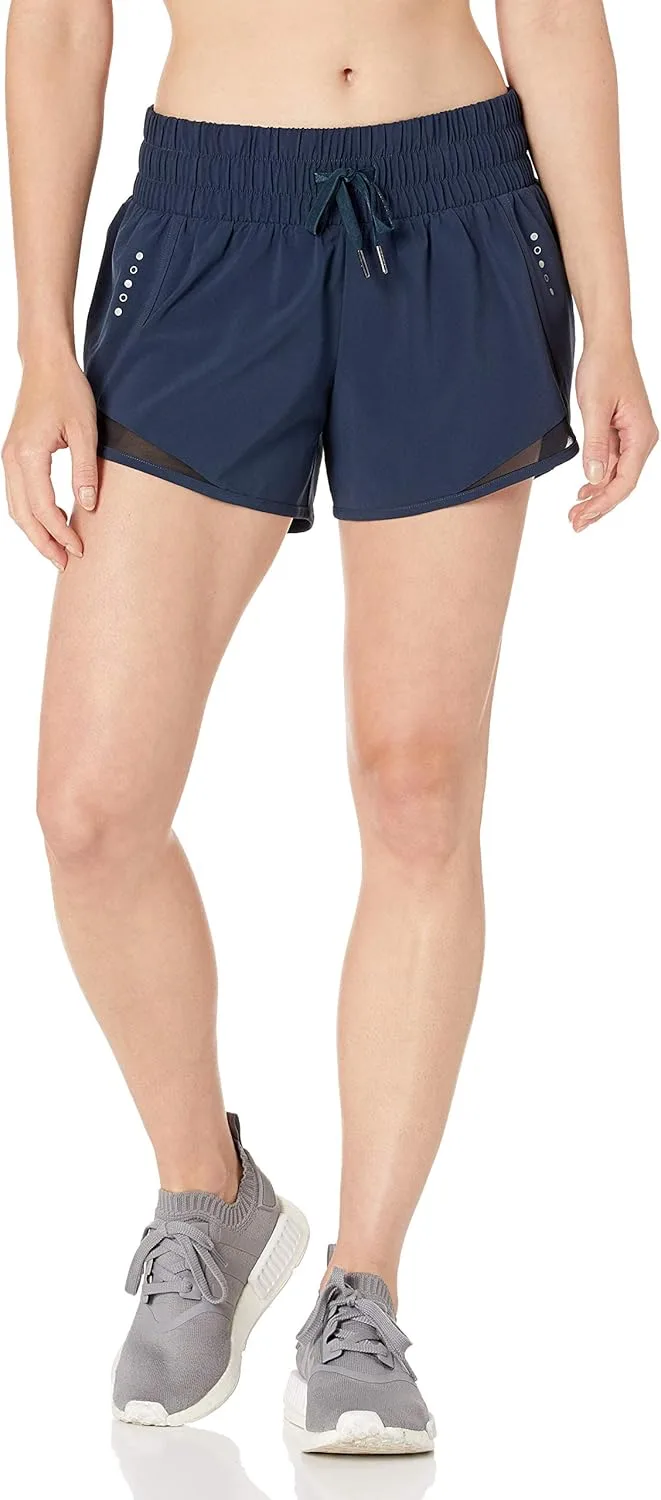 Amazon Essentials ▫️ Calções desportivos para mulher, de corte normal, com cintura franzida e tecido leve