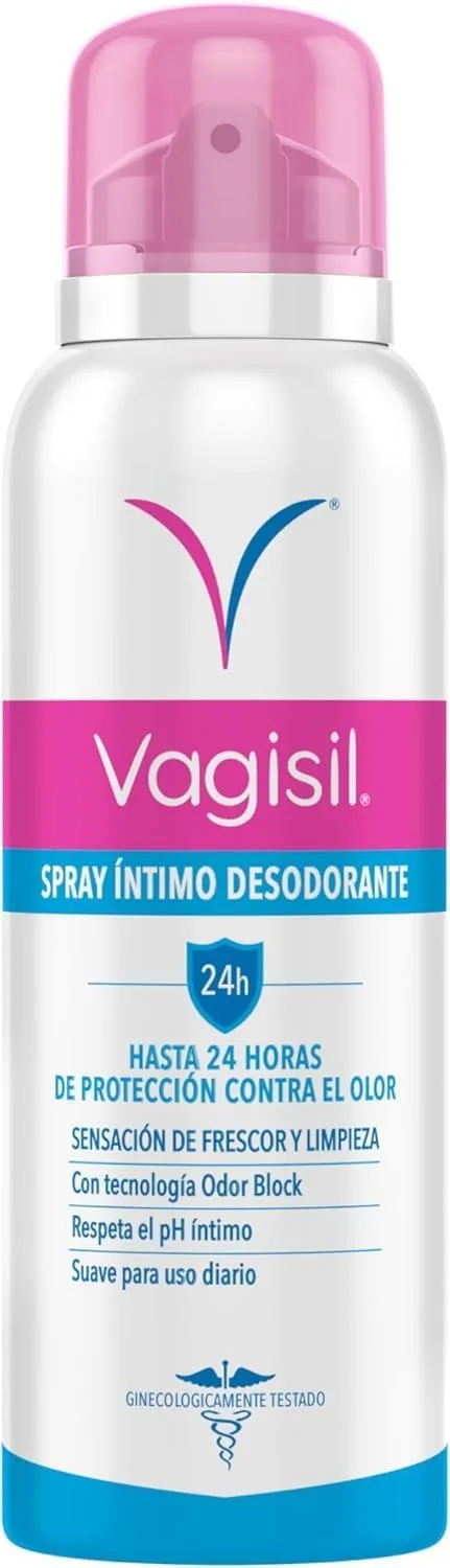 VAGISIL ▫️ Spray Desodorizante Íntimo Odor Block, Frescura durante todo o dia, 125 ml