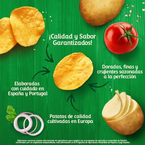Lay's ▫️ Campesinas, Batatas fritas provenientes de culturas sustentáveis com sabores vegetais, Produto para aperitivo, embalagem individual, 150 g 4
