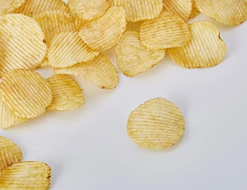 Ruffles ▫️ Jamón, Batatas fritas com sabor a presunto, Produto de aperitivo, embalagem individual, 150 g 4