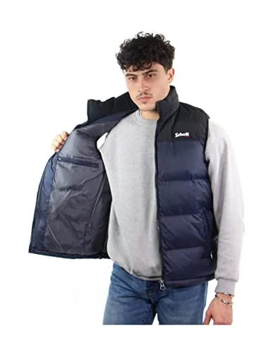 Schott NYC ▫️ Utahv Colete de penas com ombros para homem 4