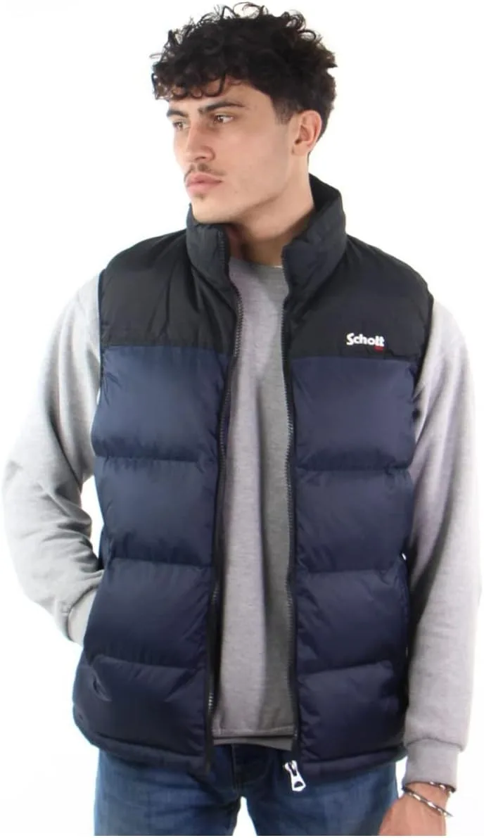 Schott NYC ▫️ Utahv Colete de penas com ombros para homem