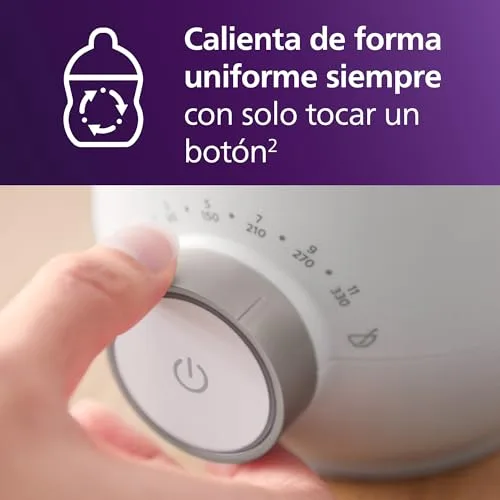 AVENT ▫️ Philips Premium Aquecedor de biberões rápido — Controlo inteligente da temperatura, aquece uniformemente sem pontos quentes, sistema de banho-maria com qualidade hospitalar, SCF358/00 4