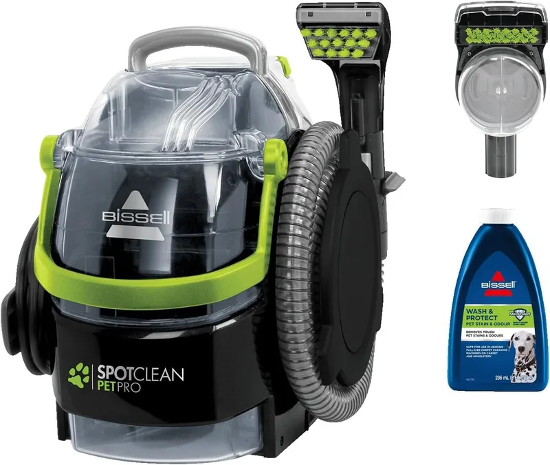 Bissell ▫️ SpotClean Pet Pro Aspirador de Água para Estofos 750 W 15585 | Aspirador de limpeza ideal para donos de animais de estimação, para tapetes, estofos, sofás, automóveis e muito mais