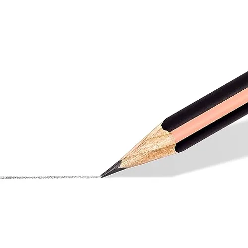 STAEDTLER ▫️ Noris 118 BK6 PAST, Lápis triangulares de madeira certificada, embalagem blister com 6 unidades 3
