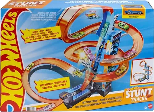 Hot Wheels ▫️ Sky Crash Tower: Pista e carro de brincar 6