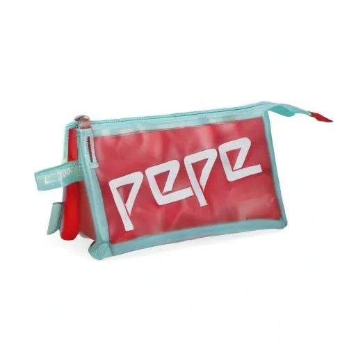 Pepe Jeans ▫️ Cristal, Estojo com Três Compartimentos para Meninas, Multicolorido, 22 x 12 x 5 cm 5