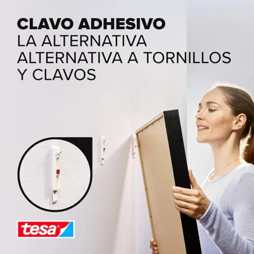 tesa ▫️ Pregos ajustáveis para papel de parede e reboco - 1 kg - 4 unidades 2