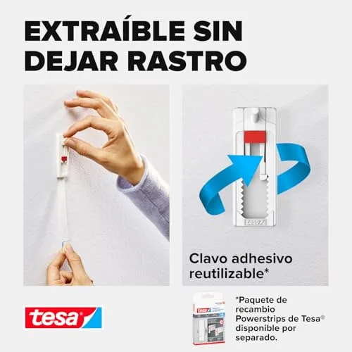 tesa ▫️ Pregos ajustáveis para papel de parede e reboco - 1 kg - 4 unidades 6
