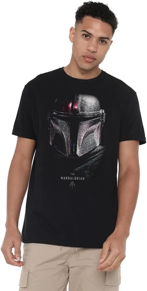 Star Wars ▫️ T-shirt Mandalorian-Logo para homem