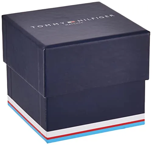 Tommy Hilfiger ▫️ Relógio analógico de quartzo para mulher, com bracelete em malha de aço inoxidável prateado ou bracelete em pele rosa 4