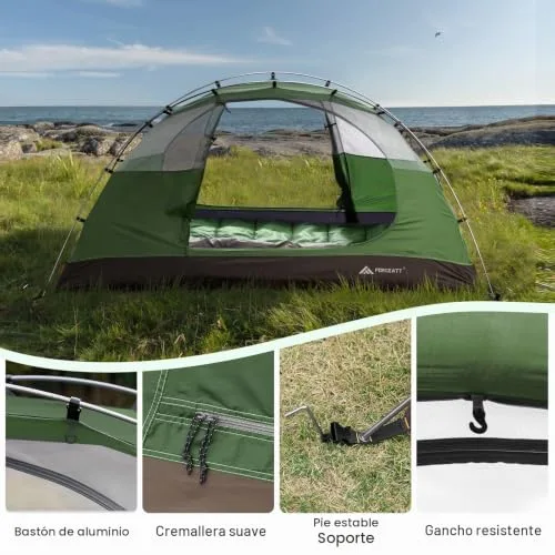 Forceatt ▫️ Tenda Tenda para 2-3 Pessoas, Tenda Ultraleve para 3-4 Estações, Resistente à Água e ao Vento, Fácil de Montar, Adequada para Viagens, Acampamento e Caminhadas. 3