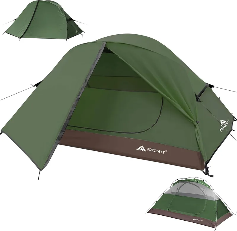 Forceatt ▫️ Tenda Tenda para 2-3 Pessoas, Tenda Ultraleve para 3-4 Estações, Resistente à Água e ao Vento, Fácil de Montar, Adequada para Viagens, Acampamento e Caminhadas.
