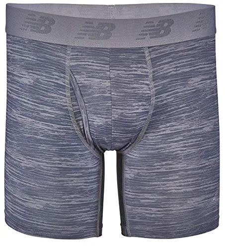 New Balance ▫️ Premium 6 Inch com Fly - Conjunto de 3 boxers para homem (Conjunto de 3) 2