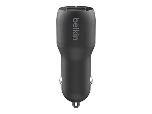 Belkin ▫️ Carregador de parede USB duplo de 24 W Boost Charge + cabo USB-A para USB-C (adaptador duplo USB-A para Pixel, iPad Pro, Nintendo Switch e dispositivos Samsung, entre outros) 4