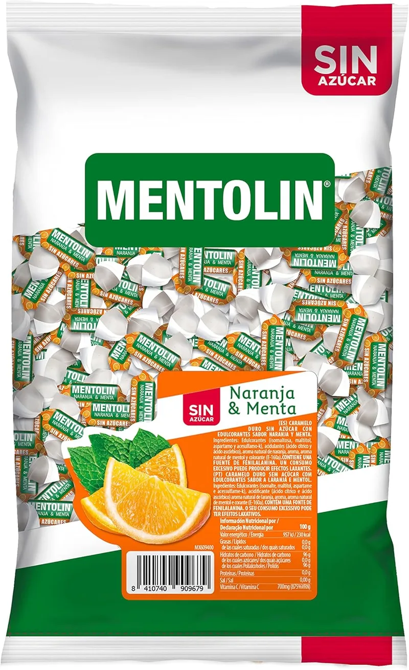 Mentolin ▫️ Mentholin Mentholin Laranja Sem Açúcar 1 Kg