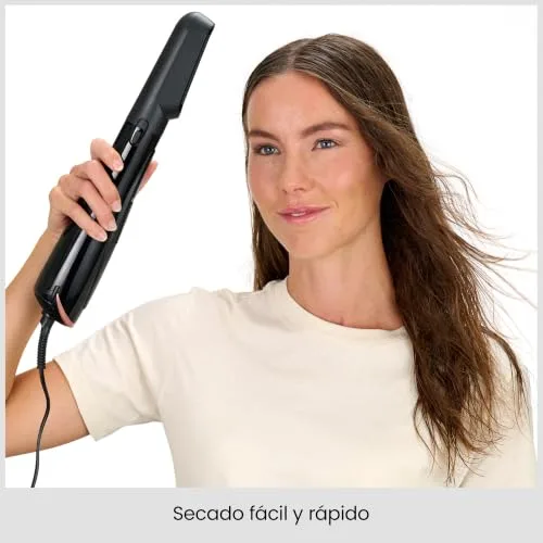 BaByliss ▫️ Escova de ar Perfect Finish – Penteados perfeitos, 3 acessórios para alisar, dar volume e modelar, 2 níveis de calor + ar frio, tecnologia iônica anti-frizz, AS126E 4