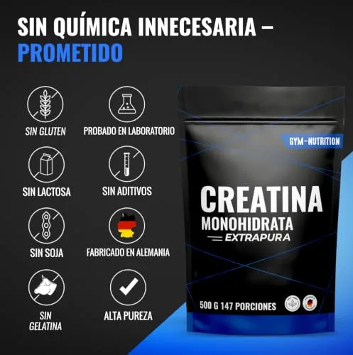 Gym Nutrition ▫️ Creatina Monohidratada Extrapura em Pó – 500 g (147 porções) 4